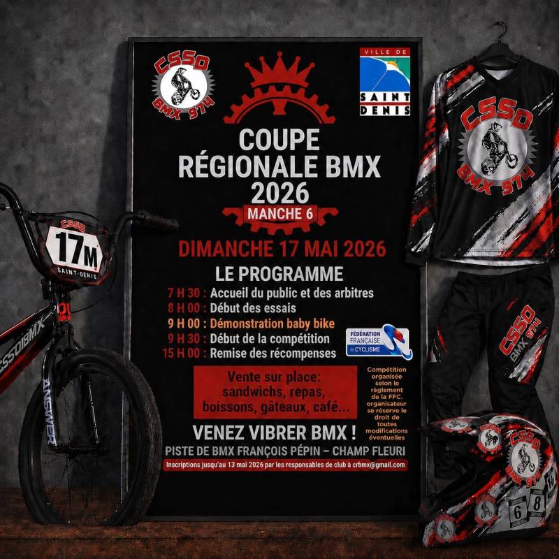 Affiche de Coupe Régionale BMX | M6