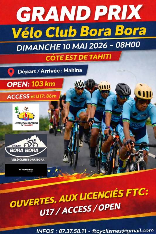 Affiche de Grand prix du VC de Bora Bora